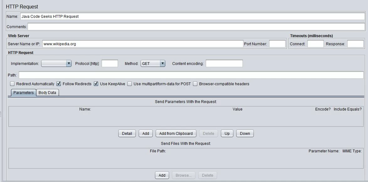 http config sampler