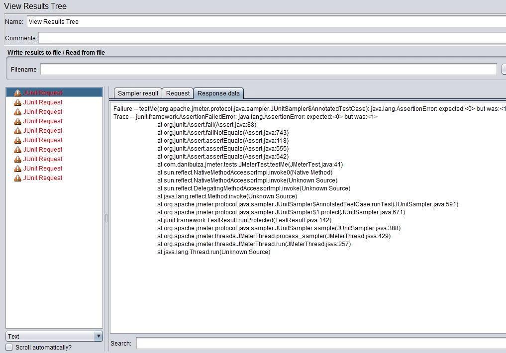 junit view results