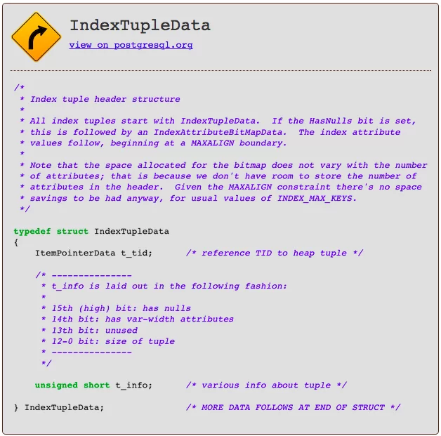 IndexTupleData