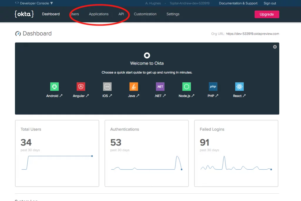 Authentication with Spring Security