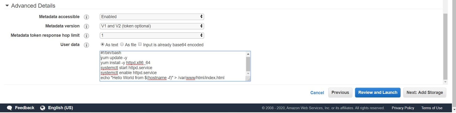 How to install Apache Web Server on EC2 Instance using User data script ...